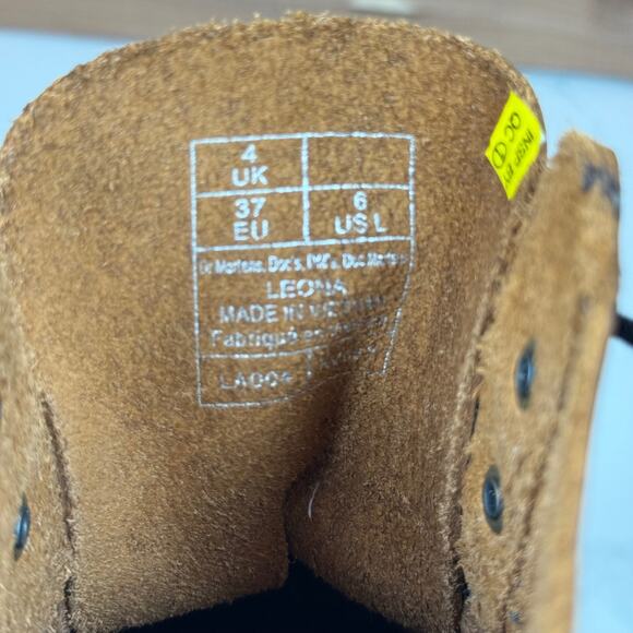 Dr Martens Women's Leona Vintage Smooth Leather Heeled Boots Chunky Black size 6 - Picture 6 of 16